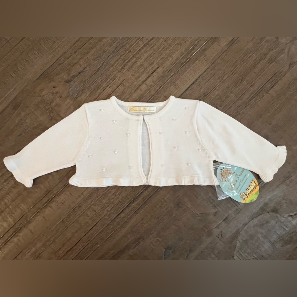 NWT American Princess Pearl cardigan girls 6 month